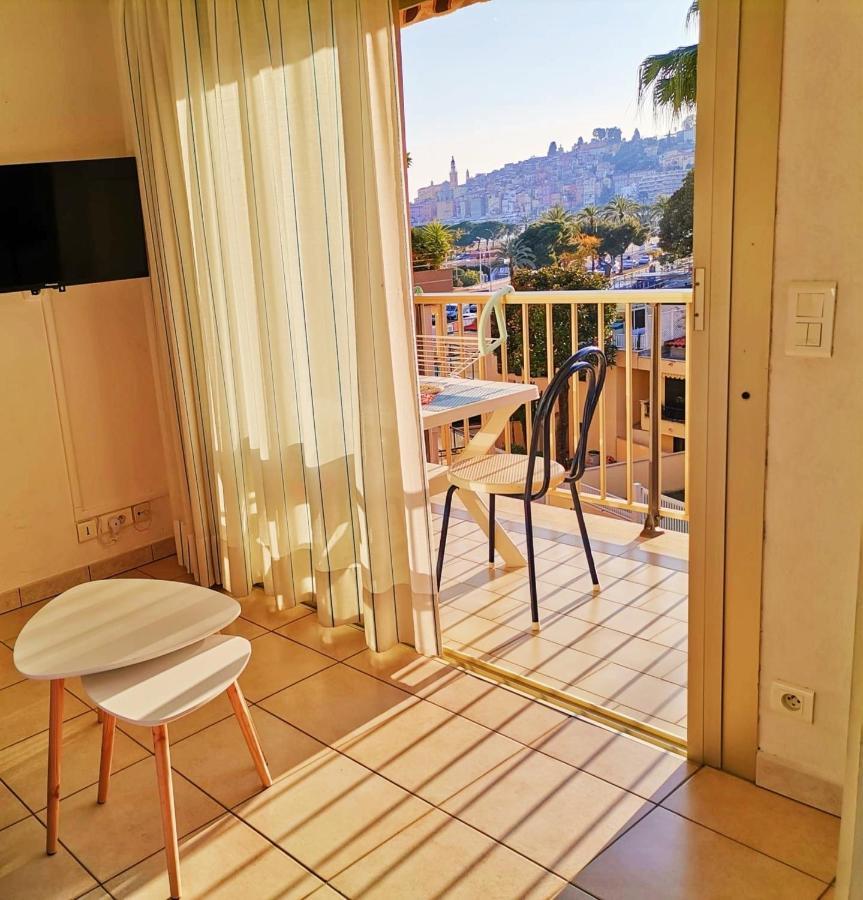 Menton Bord De Mer Studio Calme Avec Balcon, Ascenseur, Climatisation, Ideal Location Quiet Near Sea, Balcony, Elevator, Ac Екстериор снимка